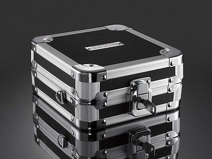 Leitz Vaultz CD DVD Hard Case Wallet 32 Disc Capacity Black + Sleeves, Supports over 120 KG of pressure without breaking