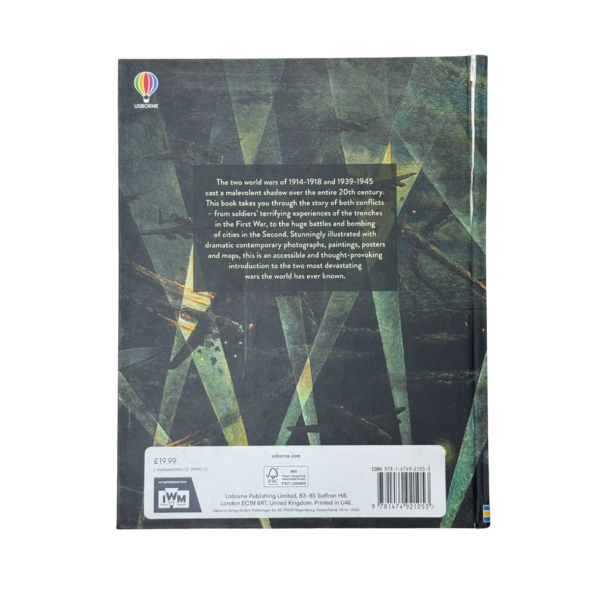 Back cover details of World Wars imported edition