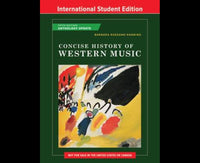 Concise History of Western Music 5th International Student Edition Anthology Update + Reg Card
