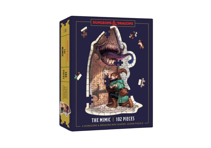Dungeons and Dragons Mini Shaped Jigsaw Puzzle: the Mimic Edition 102-Piece Collectible Puzzle for All Ages