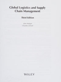 Global Logistics and Supply Chain Management
