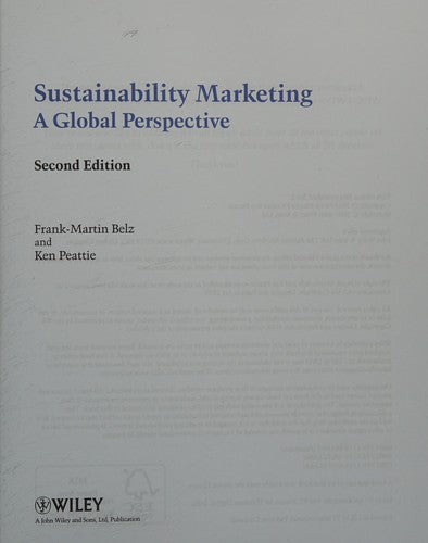 Sustainability Marketing A Global Perspective