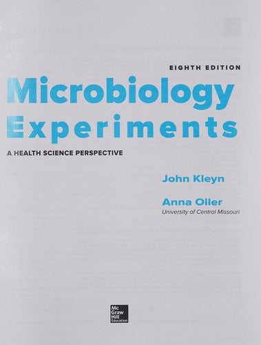 Microbiology Experiments: A Health Science Perspective