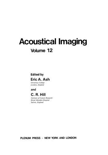 Acoustical Imaging