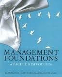 Management Foundations A Pacific Rim Focus