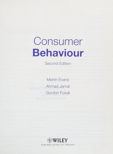 Consumer Behaviour