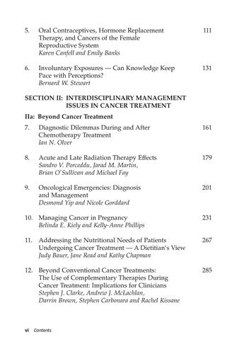 When Cancer Crosses Disciplines A Physician's Handbook