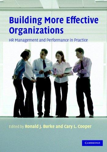 Building More Effective Organizations HR Management and Performance in Practice
