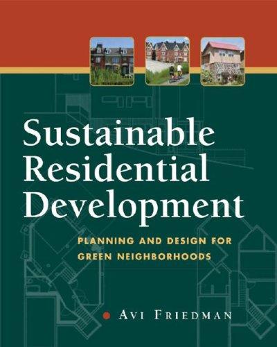 Sustainable Residential Development Planning and Design for Green Neighborhoods
