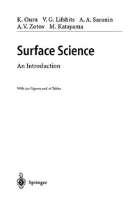 Surface Science An Introduction