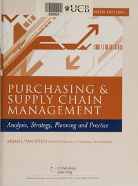 Purchasing & Supply Chain Management Analysis, Strategy, Planning and Practice