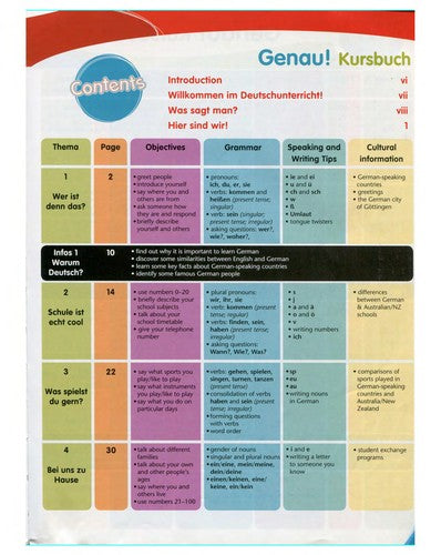 Genau! Kursbuch Student's Book