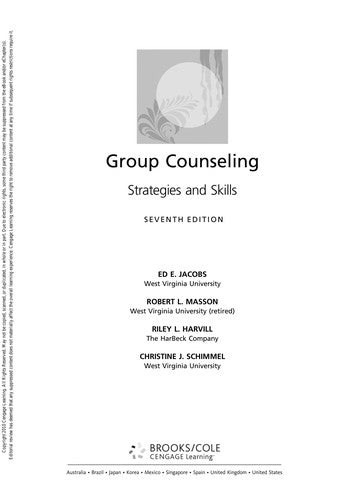 Group Counseling: Strategies and Skills