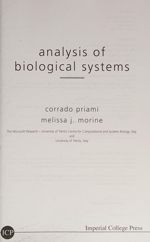 Analysis of Biological Systems
