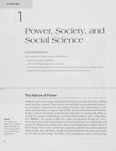 Power and Society: An Introduction to the Social Sciences