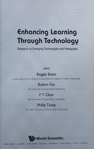 Enhancing Learning Through Technology Research on Emerging Technologies and Pedagogies