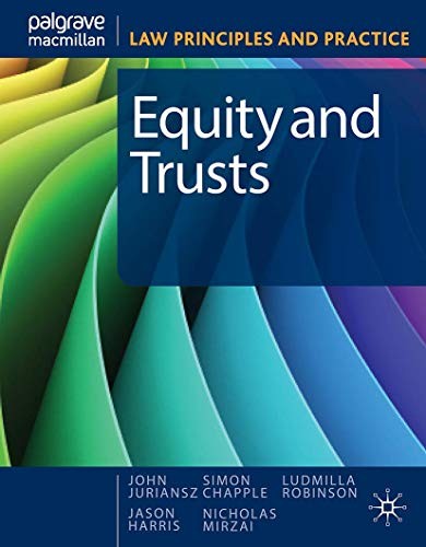 Equity and Trusts LAW PRINCIPLES AND PRACTICE SERIES