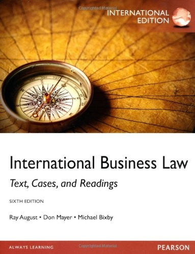 International Business Law Text, Cases, and Readings