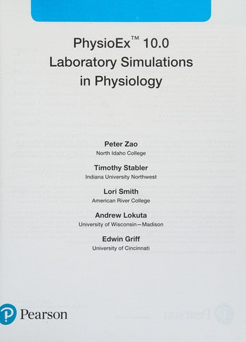 PhysioEx 10. 0 Laboratory Simulations in Physiology
