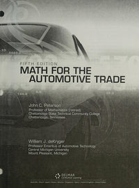 Math for the Automotive Trade