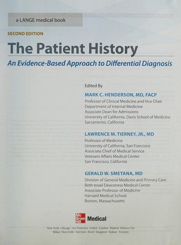 The Patient History: Evidence-Based Approach