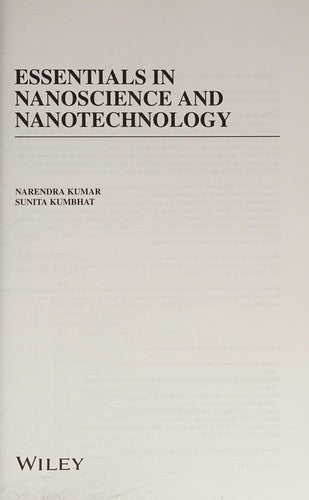 Essentials in Nanoscience and Nanotechnology