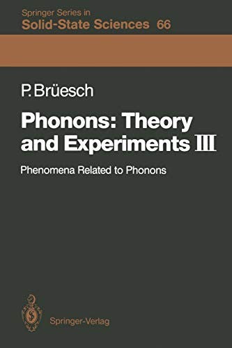 Phonons: Theory and Experiments III Phenomena Related to Phonons