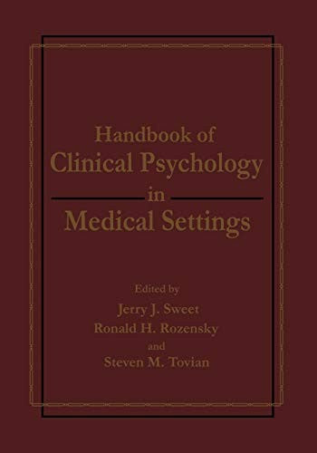 Handbook of Clinical Psychology in Medical Settings