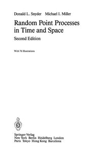 Random Point Processes in Time and Space